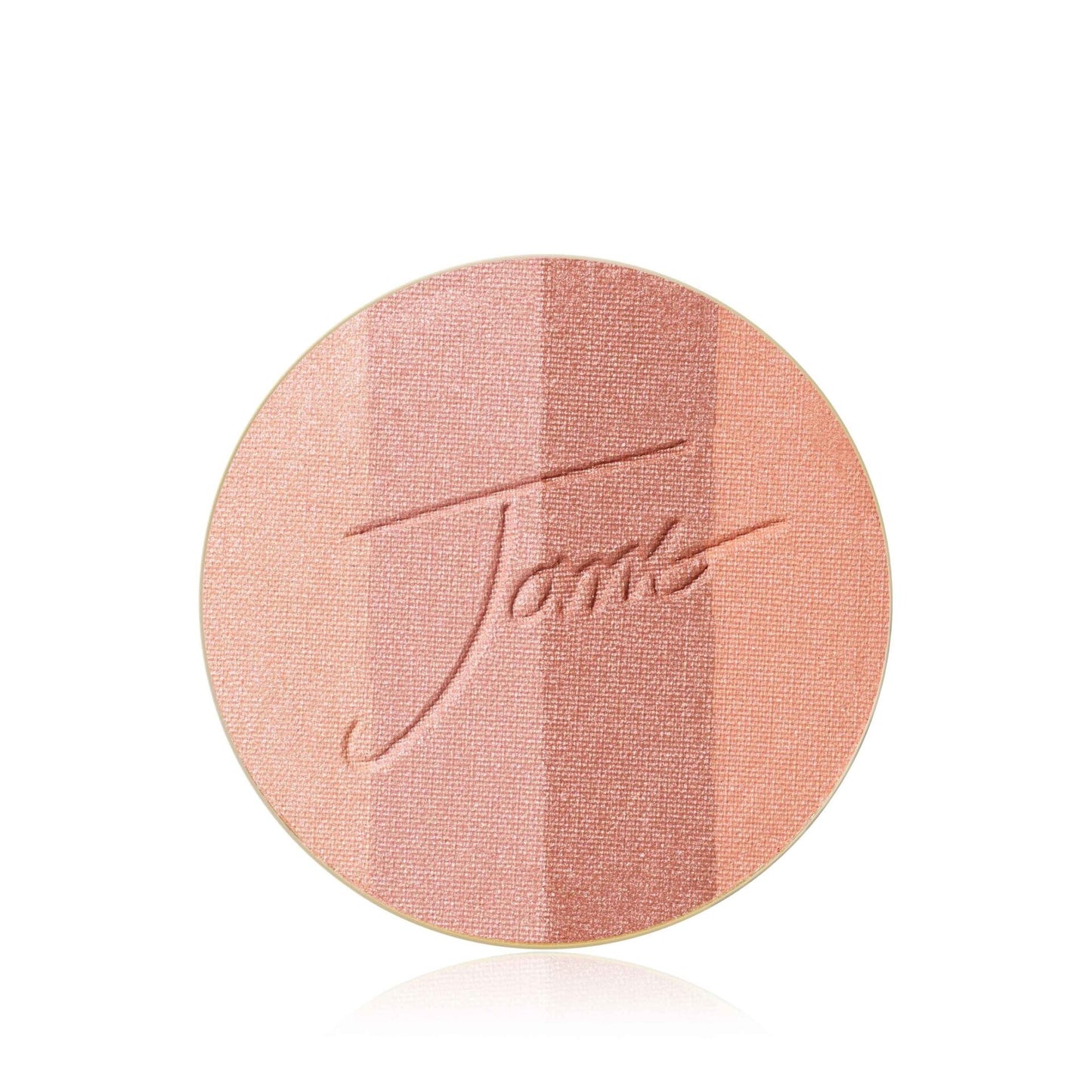 JANE IREDALE PUREPRESSED BRONZER PALETTE REFILL - PEACHES & CREAM by Jane Iredale — genuine product, minor packaging flaw, unused formula.