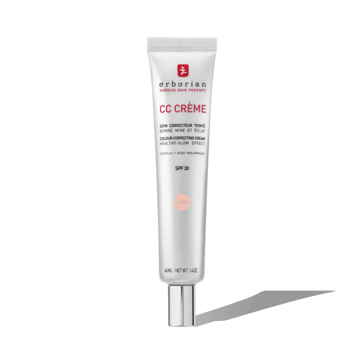 Erborian CC Cream Clair travel-size tube, 15ml tinted moisturiser SPF25