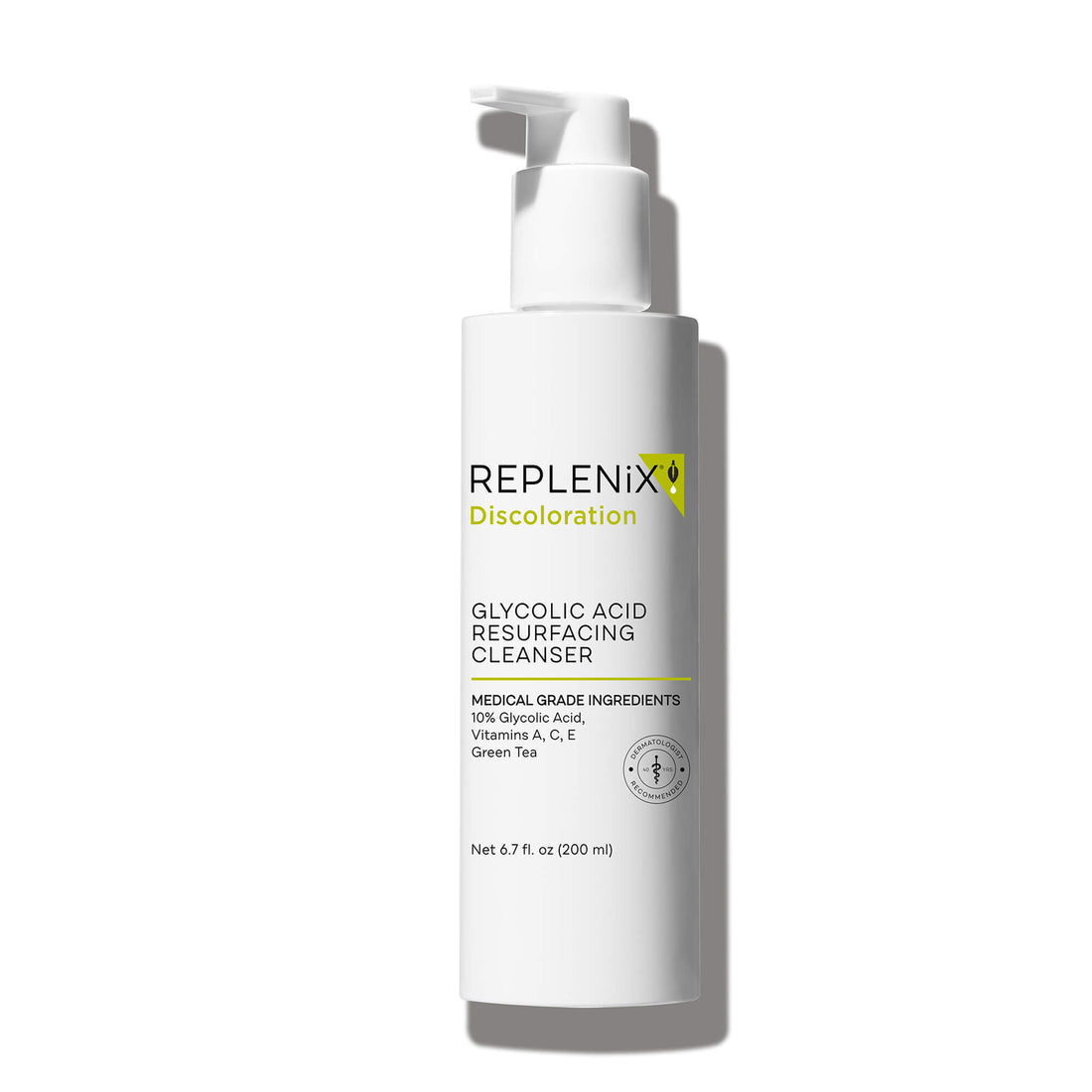 Replenix Discoloration Glycolic Acid Resurfacing Cleanser 200ml by Replenix — genuine product, minor packaging flaw, unused formula.