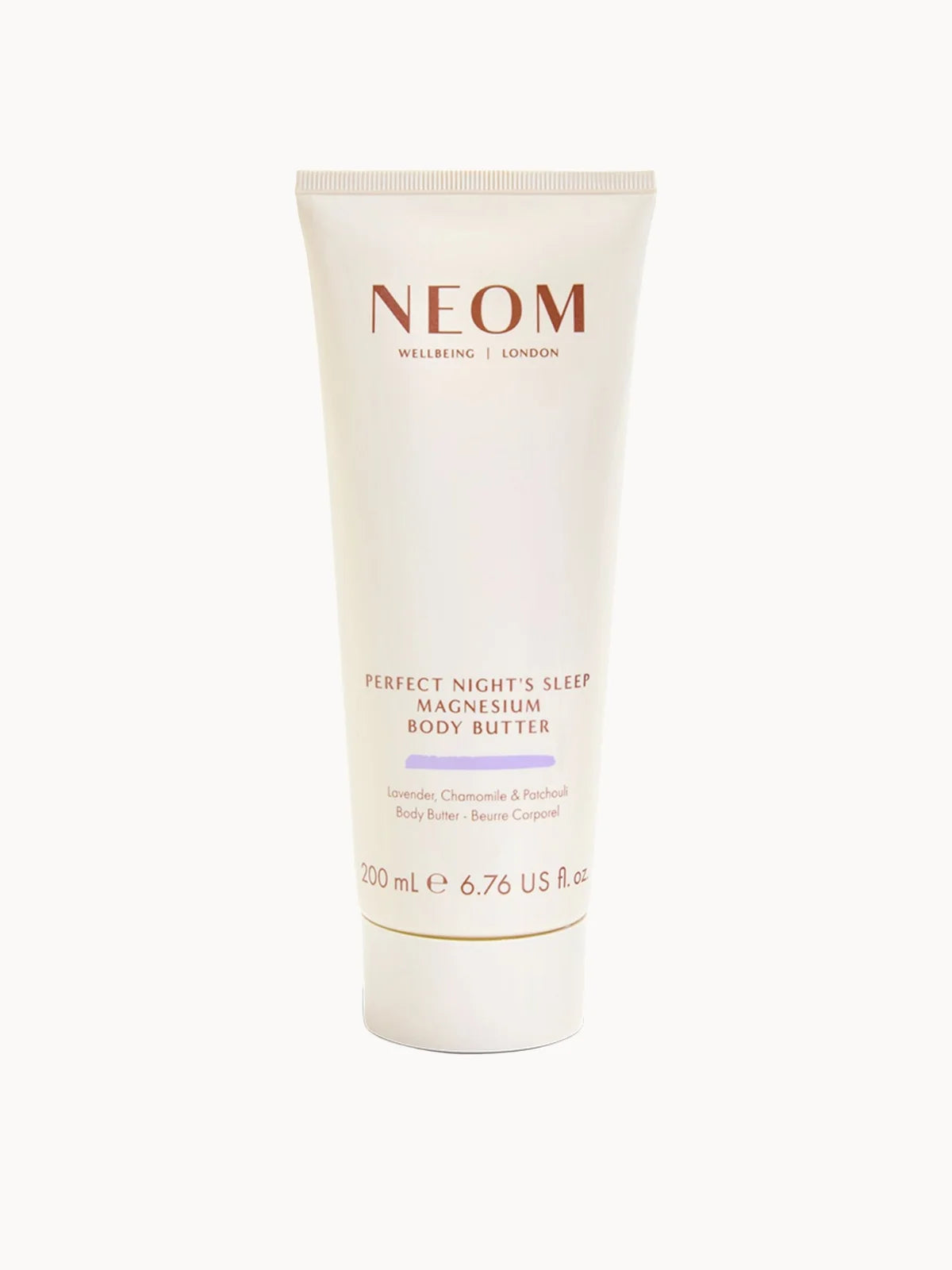 Neom Organics NEOM Wellbeing Perfect Night's Sleep Magnesium Body Butter 200g, body butter tub with lid and Neom branding