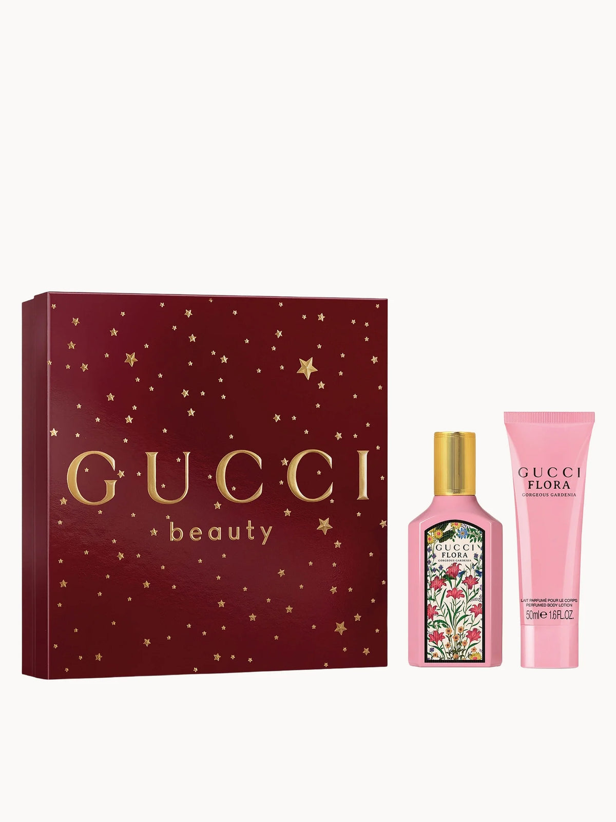 Gucci Flora Gorgeous Gardenia Eau de Parfum for Women and Body Lotion Duo Gift Set 50ml + 50ml