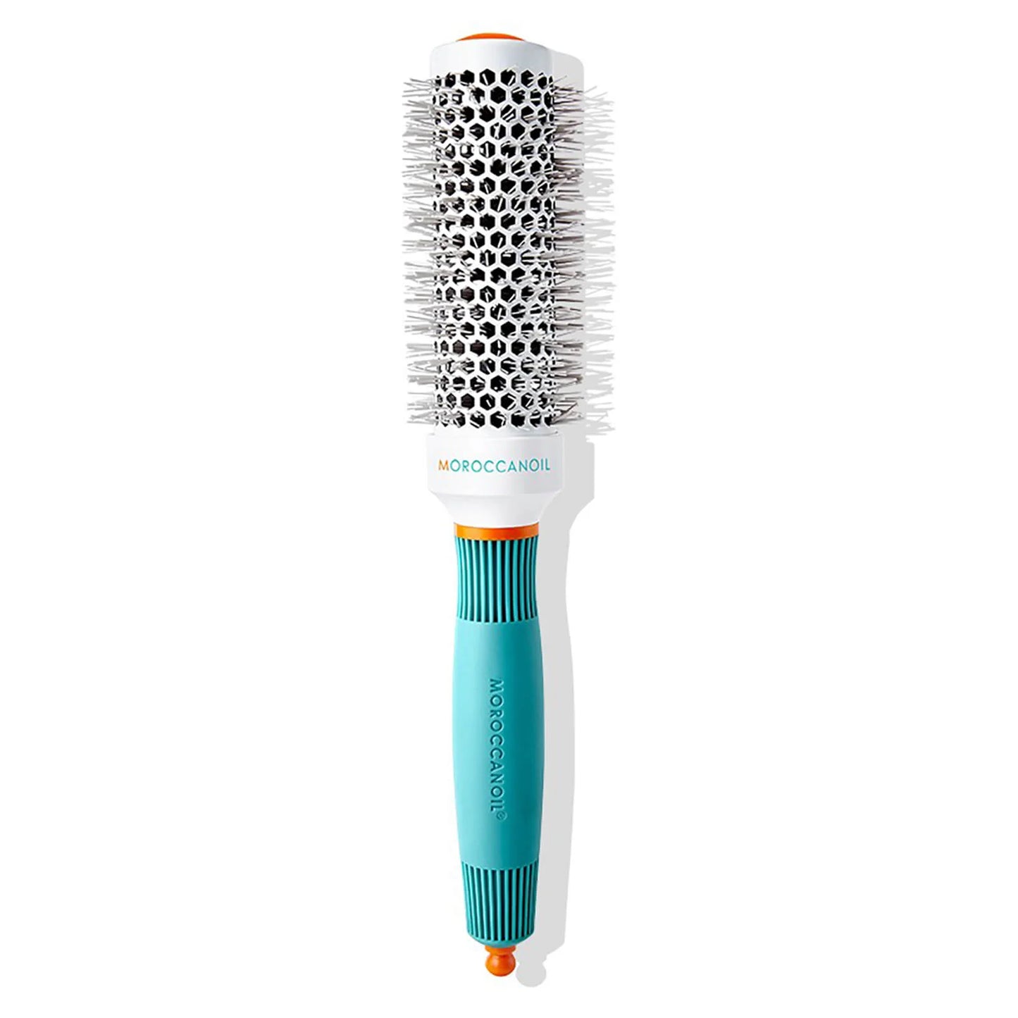 Moroccanoil Ceramic Round Brush 35mm - round barrel brush with turquoise handle and ceramic-coated body