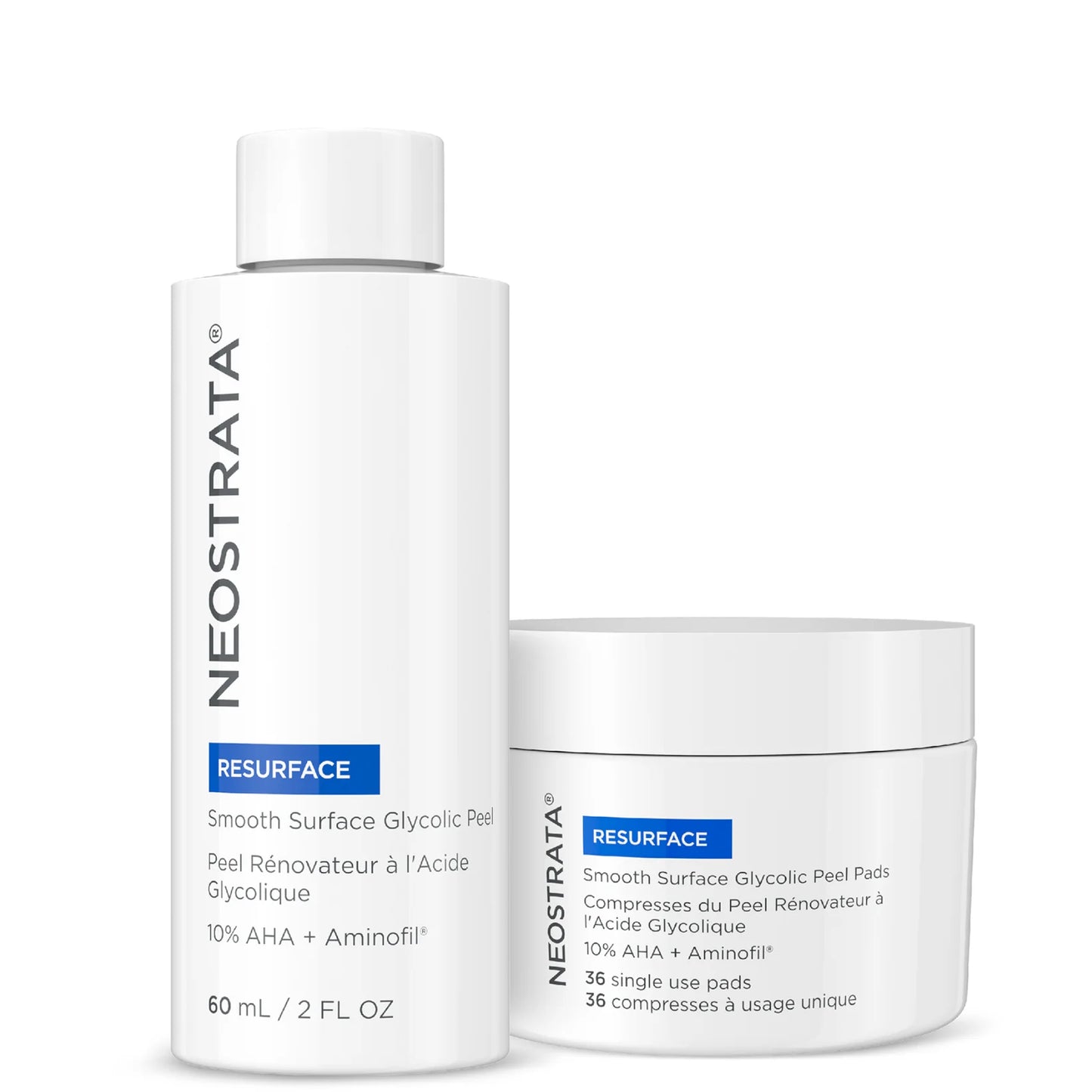 Neostrata Resurface Smooth Surface 10% Glycolic Peel 60ml by Neostrata — genuine product, minor packaging flaw, unused formula.