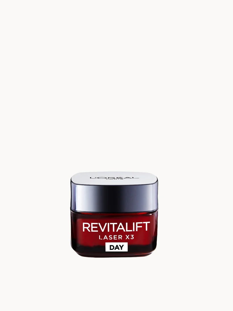 L'Oréal Paris Dermo Expertise Revitalift Laser Renew Advanced Anti-Aging Moisturiser Triple Action 50ml white jar with a screw-top lid