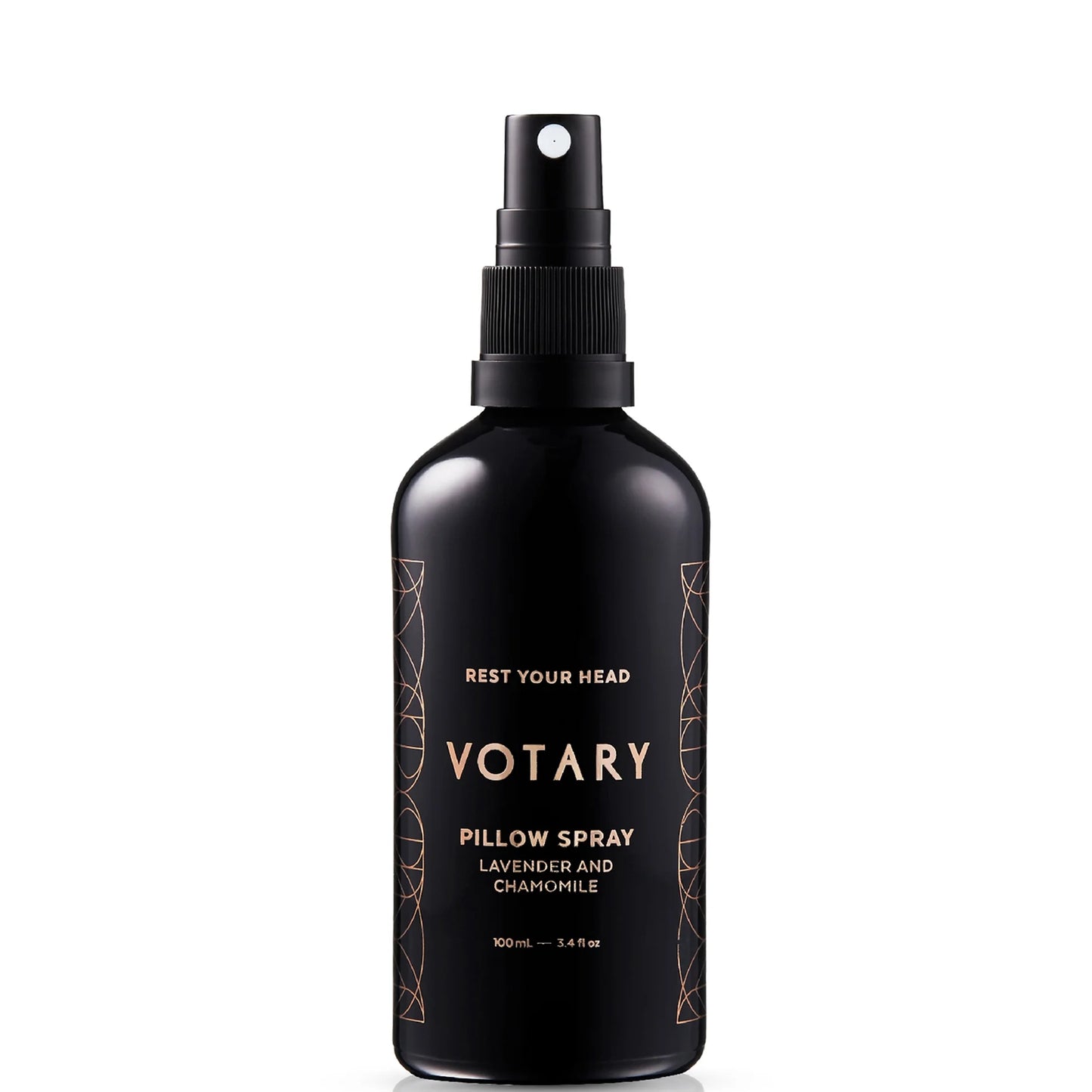 Votary Pillow Spray with lavender and chamomile oils for calming and restful sleep