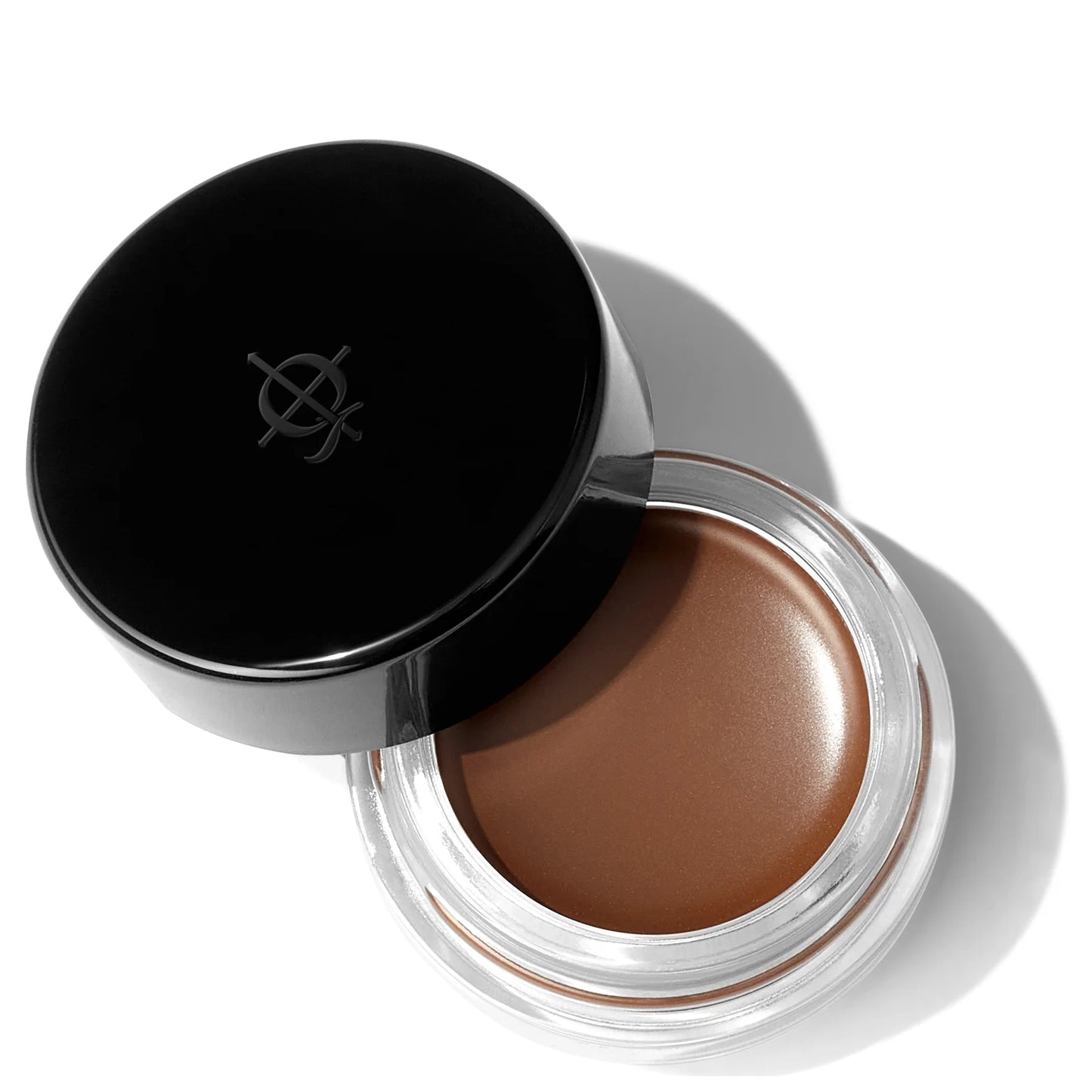 Illamasqua Precision Brow Gel – Glimpse, clear gel in a small glass jar, designed for definition, hold, and natural brow shaping