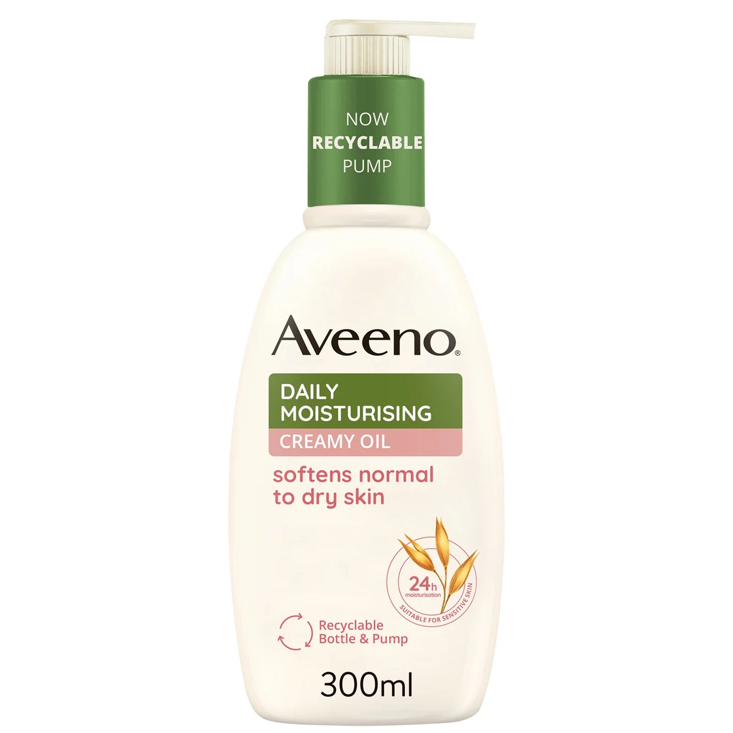 Aveeno Daily Moisturising Creamy Oil 300ml – body moisturiser with Sweet Almond Oil and Colloidal Oatmeal.