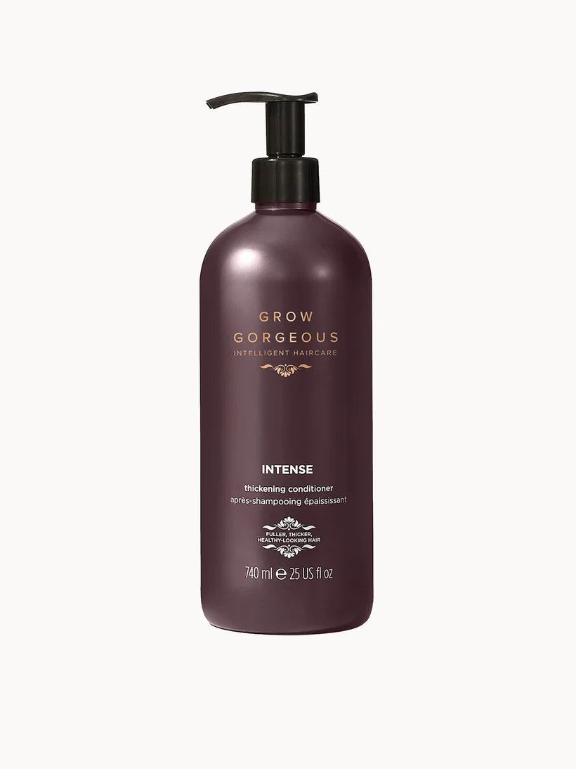 Grow Gorgeous Intense Thickening Conditioner supersize large pink bottle with pump dispenser