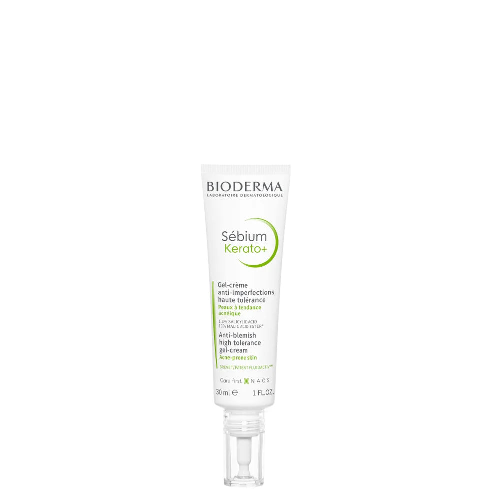 Bioderma Sebium Kerato+ Anti-Blemish Gel-Cream 30ml, anti-blemish gel-cream designed for clearer skin.