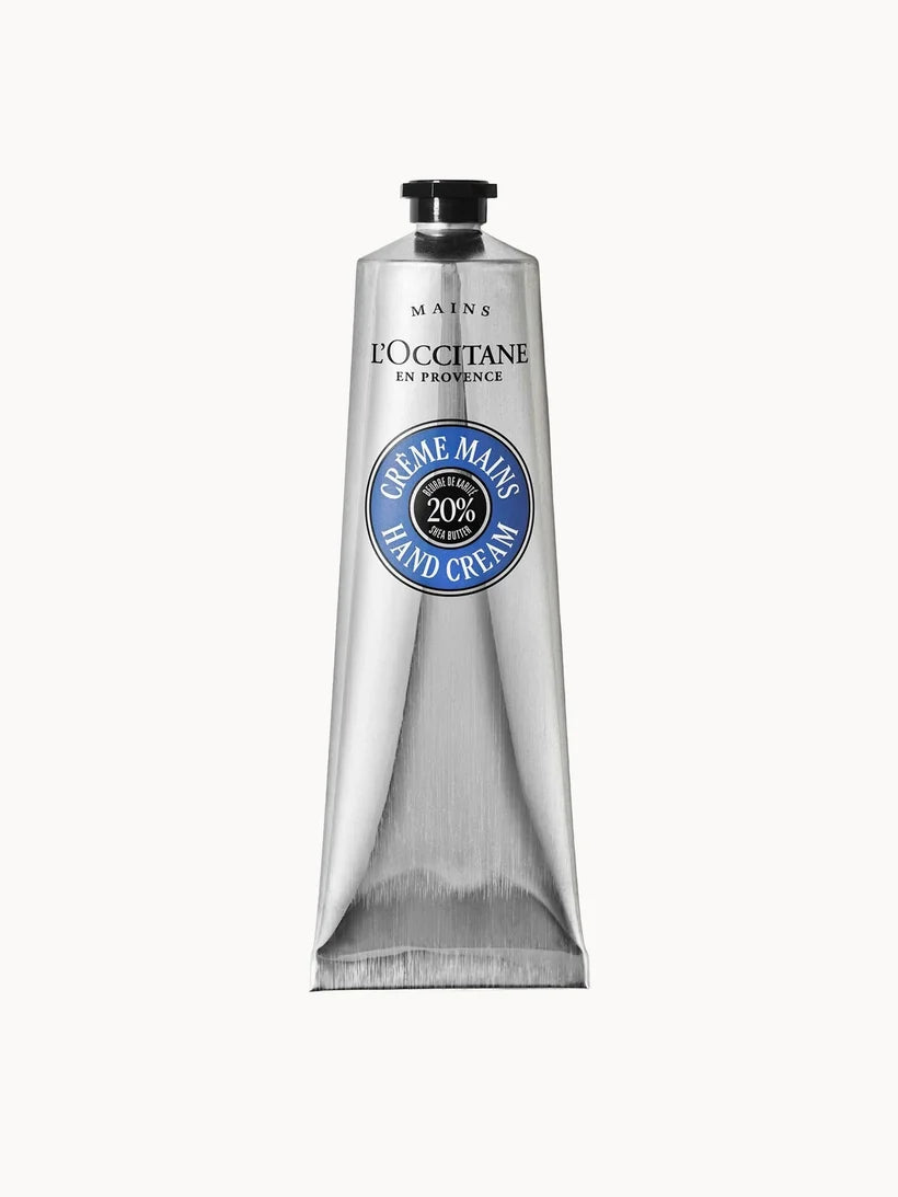 L'Occitane Shea Hand Cream 150ml tube with a screw cap at the base