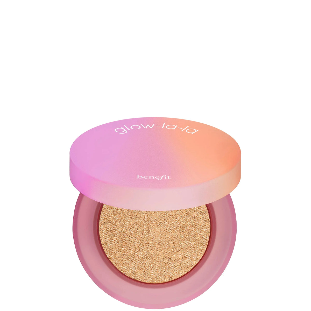 Benefit Glow - La - La Highlight Powder 3g - Nova (Medium Tan), small pressed powder compact