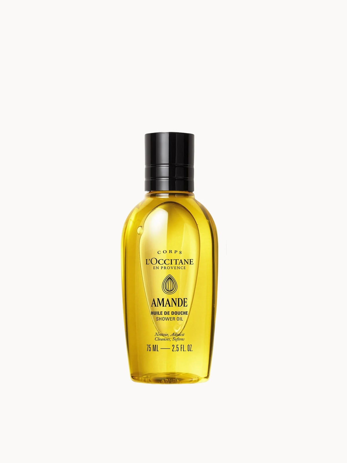 L'Occitane Almond (Amande) Shower Oil 75ml, small bottle