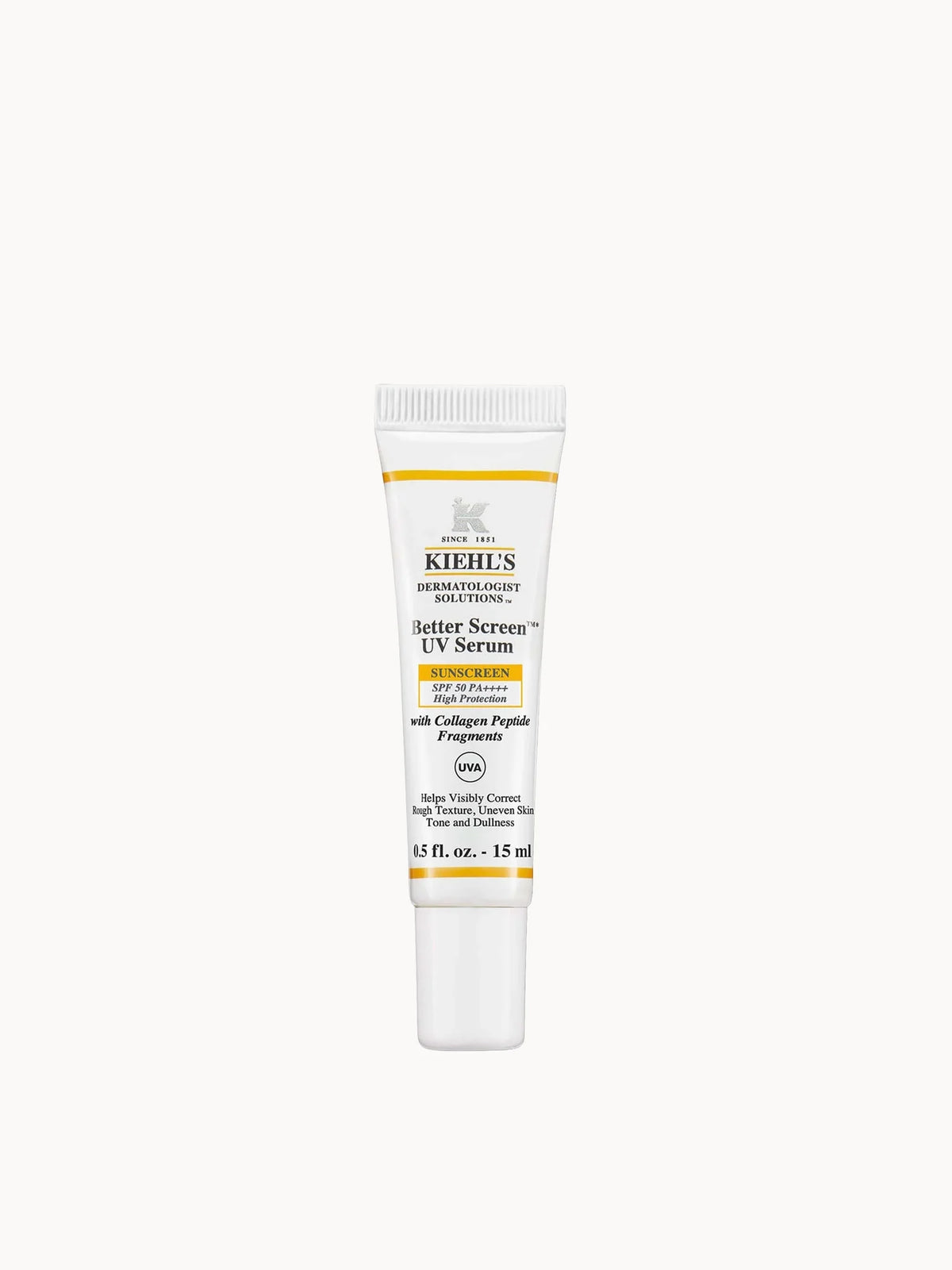 Kiehl's Better Screen UV Serum Sunscreen SPF50+ 15ml, small tube with screw cap