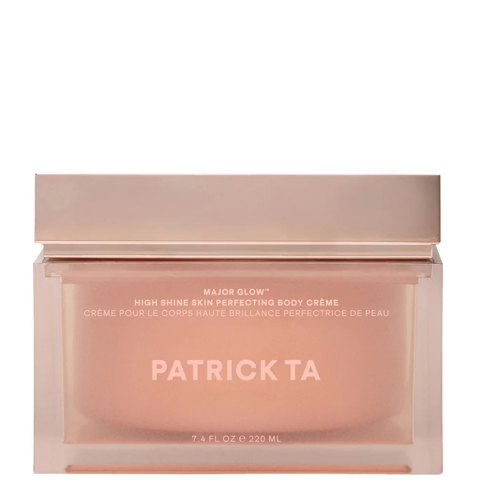 Patrick Ta Major Glow high shine body crème jar, 220g illuminating skin finish