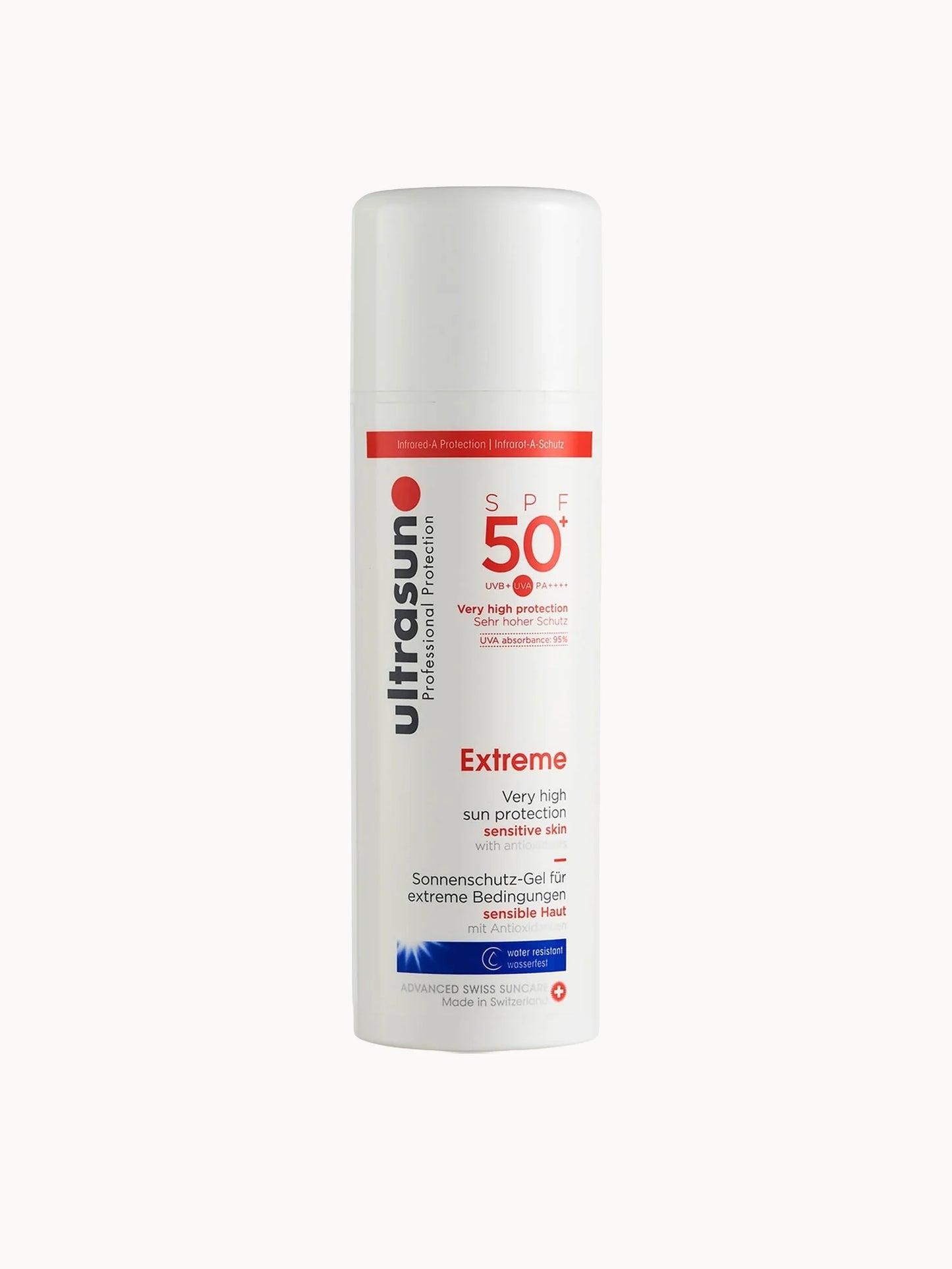 Ultrasun Sensitive SPF50+ Extreme 150ml sun lotion airless pump bottle