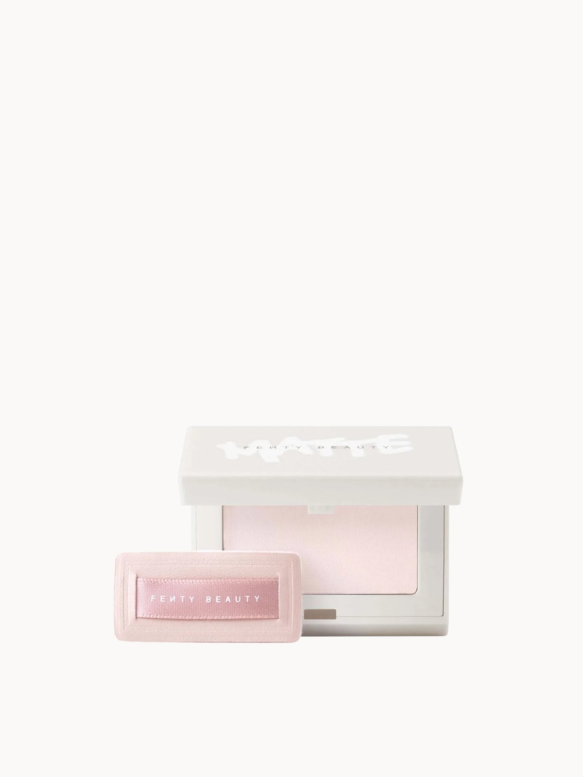 Fenty Beauty Mini Invisimatte Instant Setting + Blotting Powder 3.5g, small round compact with sponge applicator