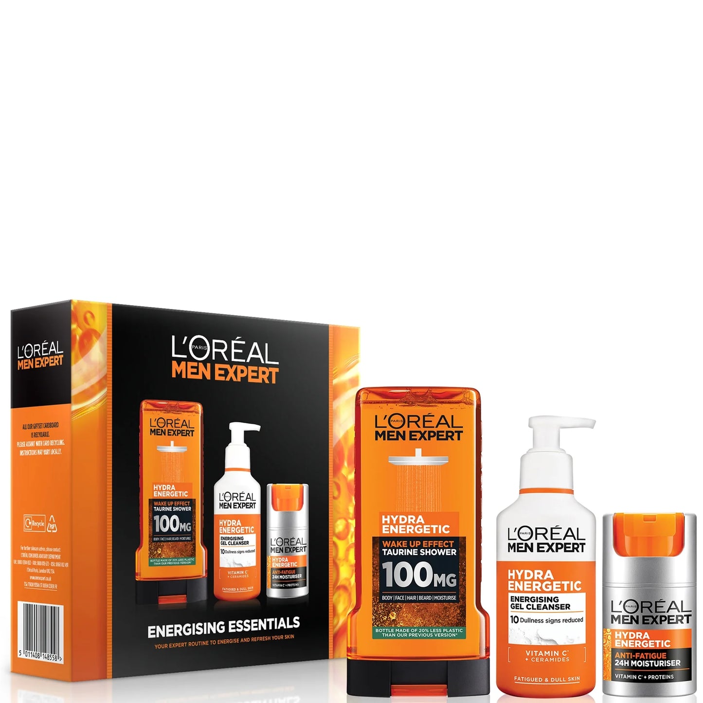 L'Oréal Men Expert Energising Essentials grooming trio gift set