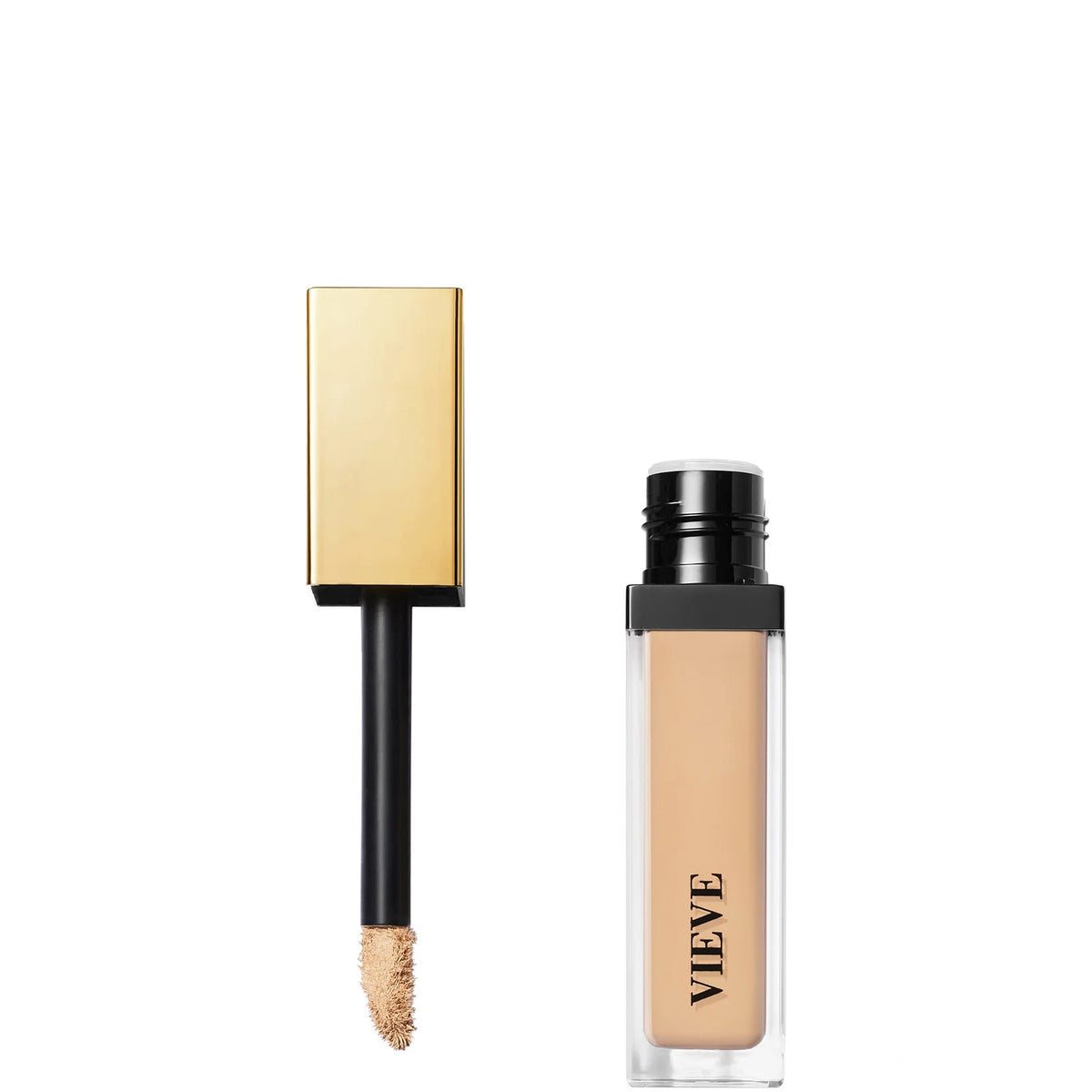 Vieve Modern Radiance Concealer 13ml - Light 3: Warm Beige, slim concealer tube with doe-foot applicator wand