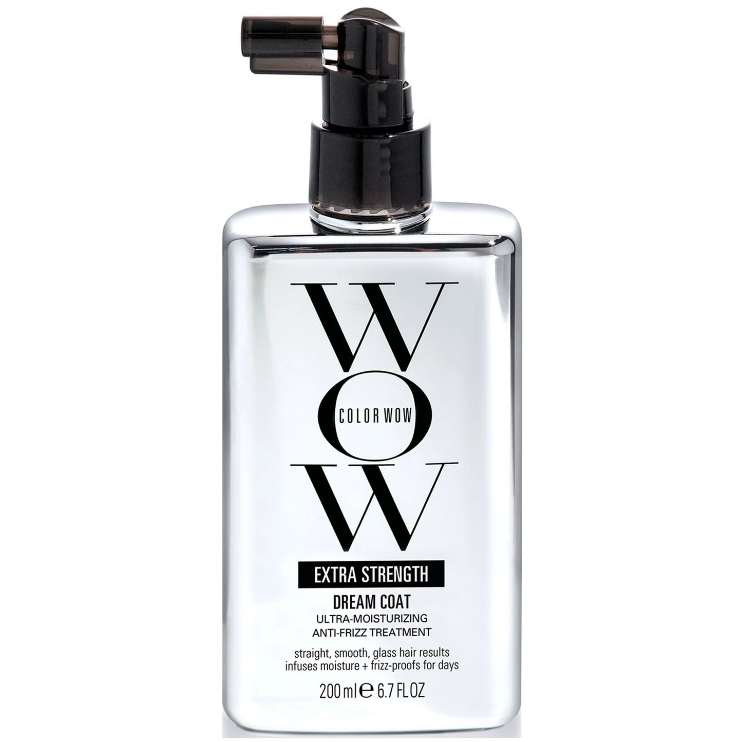Color Wow Extra Strength Dream Coat Ultra Moisturizing Anti Frizz Treatment 200ml, anti-frizz spray that smooths and protects hair from humidity.