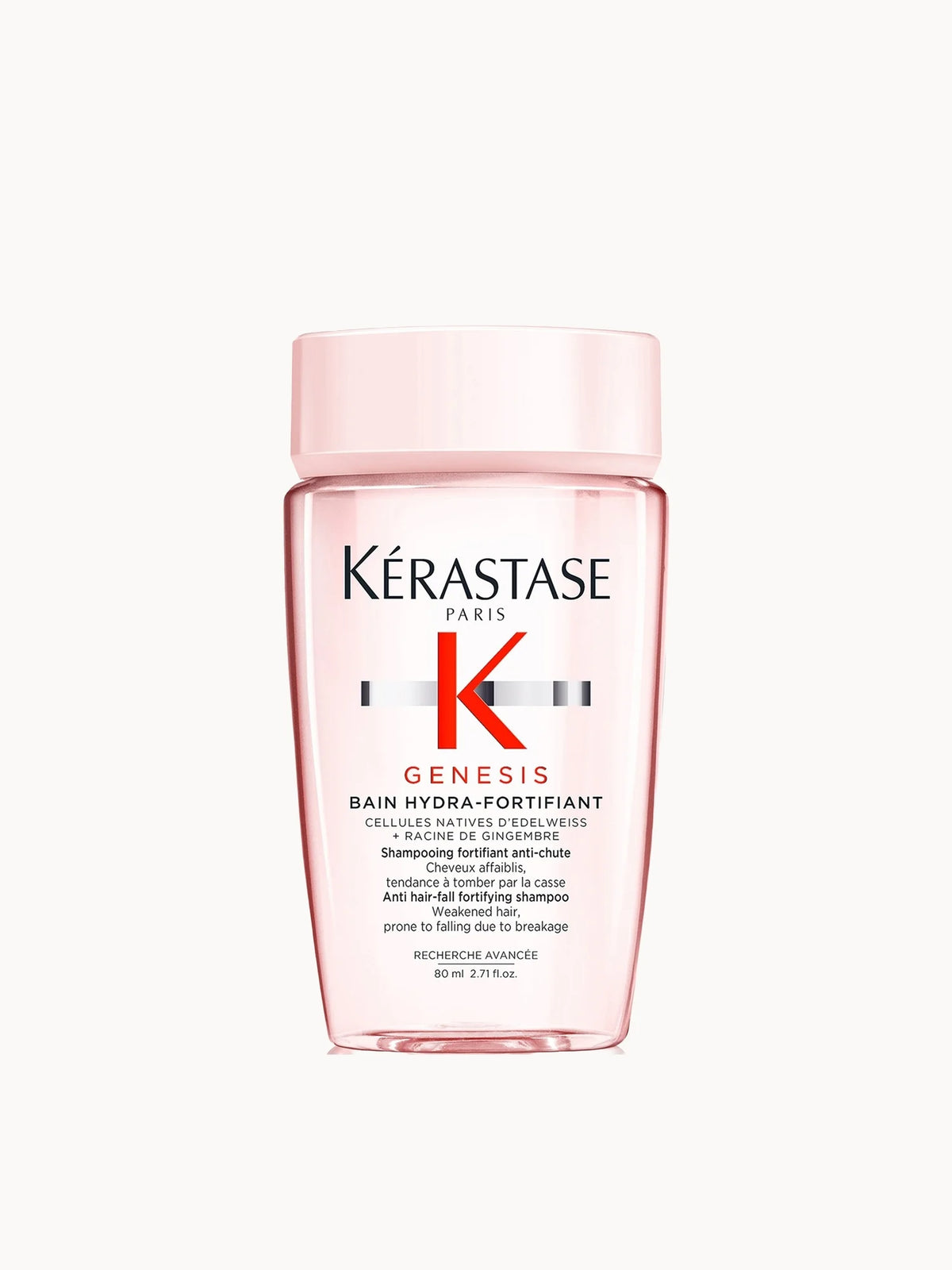 Kerastase Genesis Nourishing Anti Hair-Fall Shampoo 80ml, purple and silver bottle