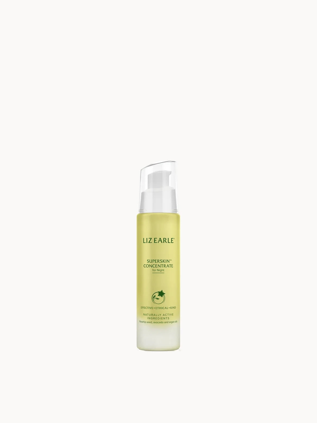 Liz Earle Superskin Concentrate 28ml Bottle, glass bottle with branded label