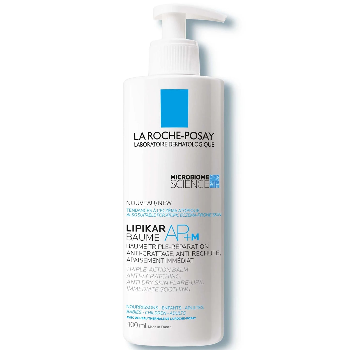 La Roche-Posay Lipikar Balm AP+M Moisturiser 400ml pump bottle for dry skin