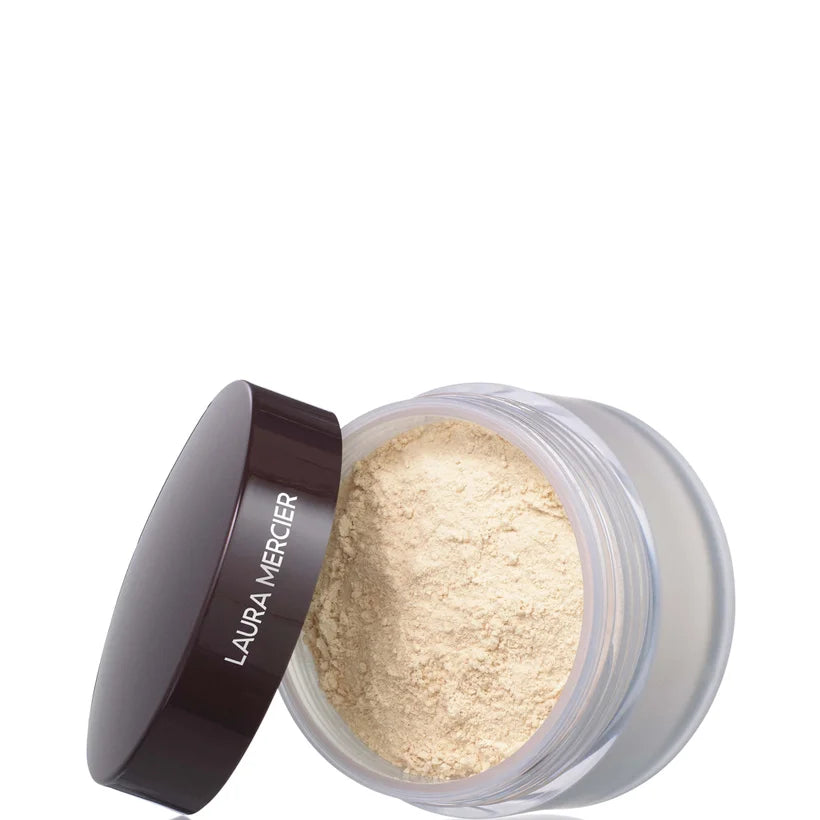 Laura Mercier Translucent Loose Setting Powder, white jar with gold lid