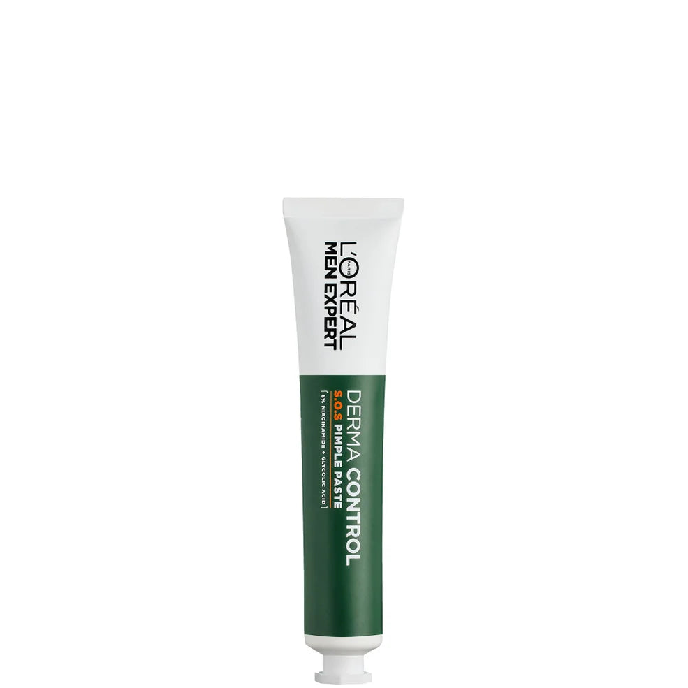 L'Oréal Men Expert Derma Control SOS Pimple Paste tube, 45ml with niacinamide and glycolic acid