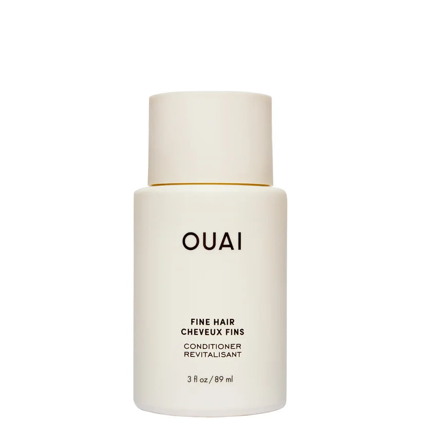 OUAI Fine Conditioner travel size 89ml displayed in compact OUAI tube