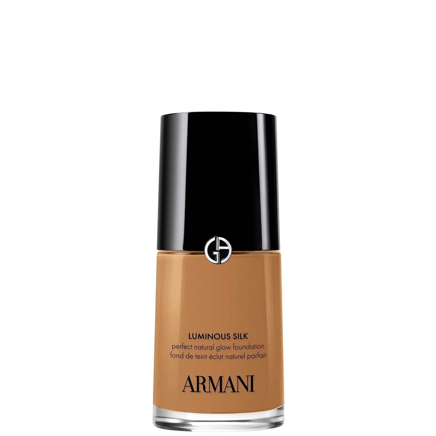 Armani Luminous Silk Foundation Shade 9 glass bottle with black pump dispenser