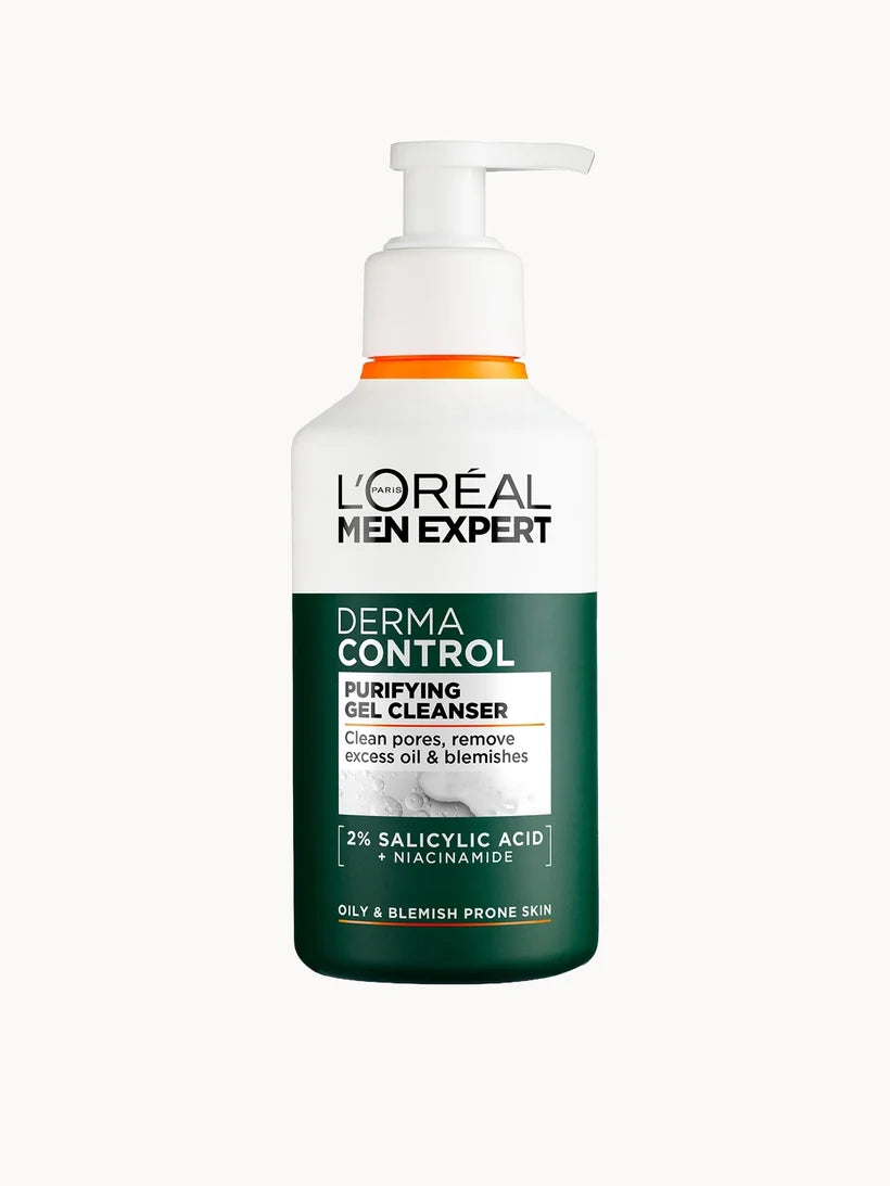 L'Oréal Men Expert Derma Control purifying cleansing gel 260ml bottle