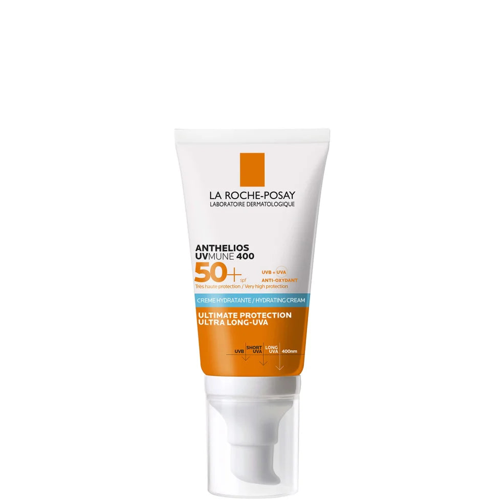 La Roche-Posay Anthelios UVMune 400 hydrating sunscreen tube, SPF50, 50ml