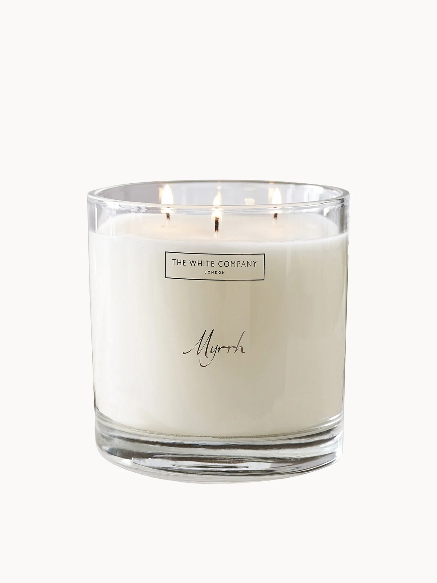 The White Company Myrrh large scented candle 770g