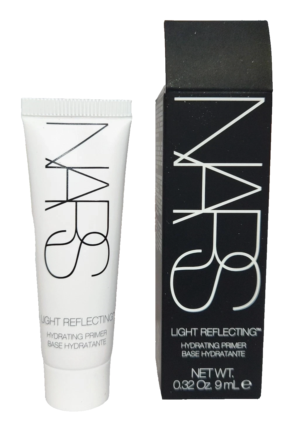 NARS Light Reflecting Hydrating Primer Mini 9ml, small frosted squeeze tube with black cap