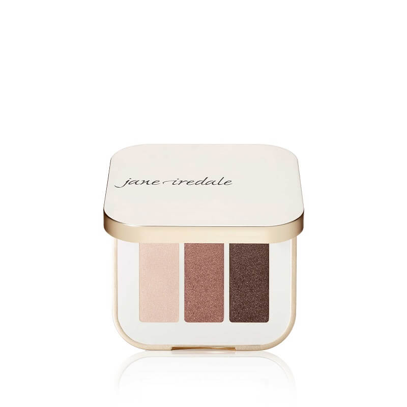 Jane Iredale PurePressed Eye Shadow Triple 0.7g - Pink Quartz by Jane Iredale — genuine product, minor packaging flaw, unused formula.