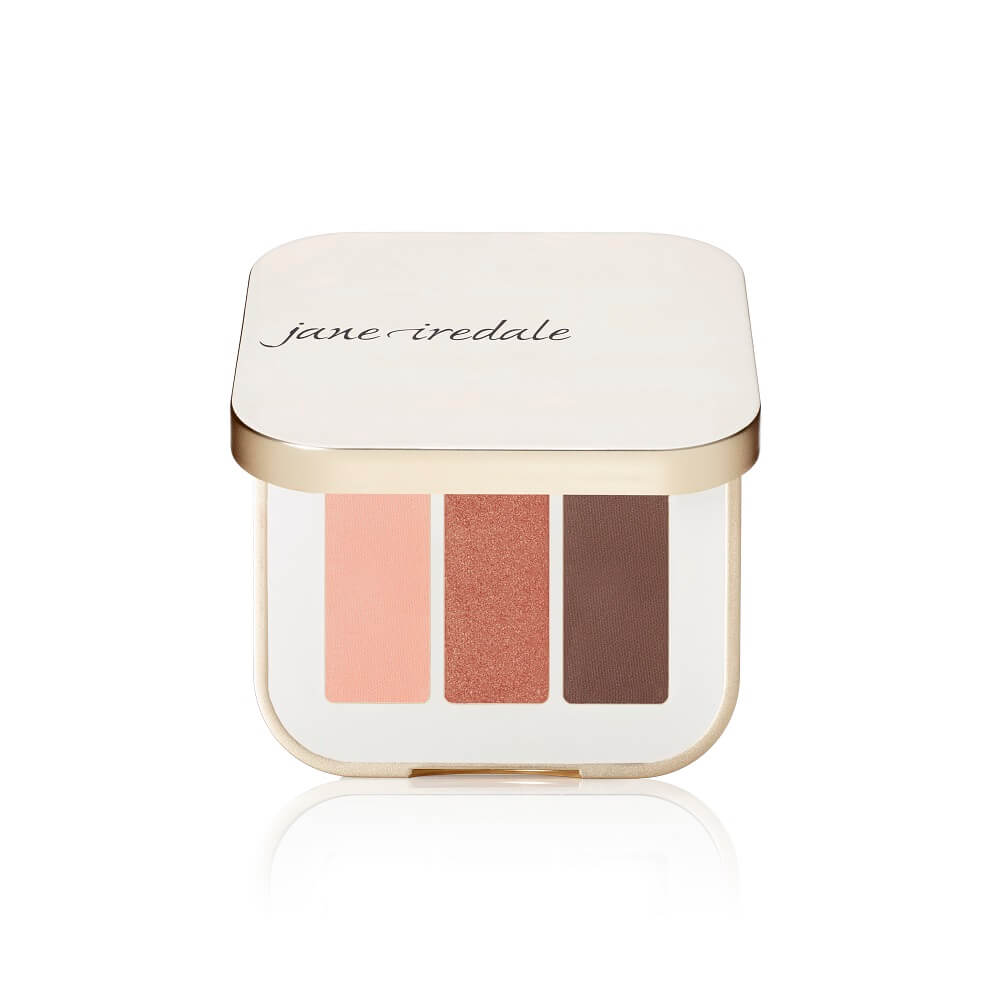 Jane Iredale PurePressed Eye Shadow Triple 0.7g - Wildflower by Jane Iredale — genuine product, minor packaging flaw, unused formula.
