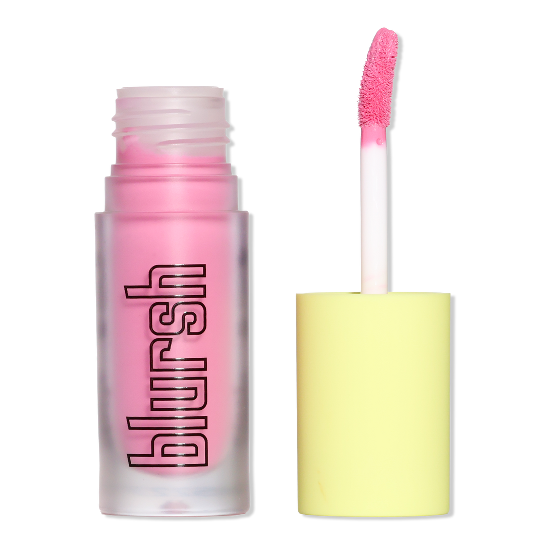 Made By Mitchell Blursh Liquid Blusher Cold Heart, small round pink bottle with black dropper-style applicator