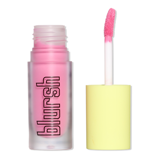 Made By Mitchell Blursh Liquid Blusher Cold Heart, small round pink bottle with black dropper-style applicator