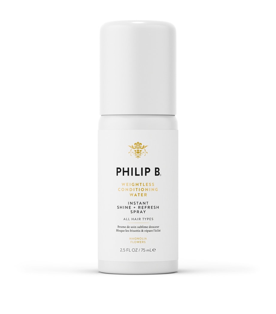 Philip B Instant Shine Repair Spray 75ml conditioning shine spray for dry or dull hair, designed to smooth frizz, refresh hair and boost radiance