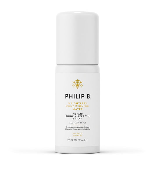 Philip B Instant Shine Repair Spray 75ml conditioning shine spray for dry or dull hair, designed to smooth frizz, refresh hair and boost radiance
