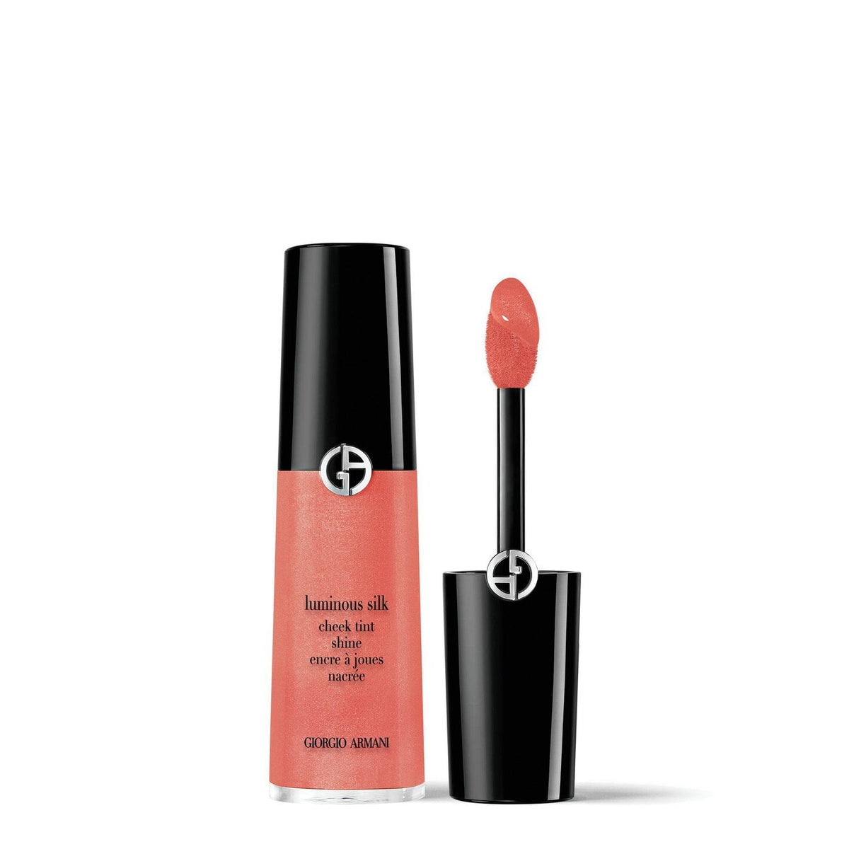 Armani Luminous Silk Cheek Tint 12ml - Starlit Peach 50S, bottle with an applicator
