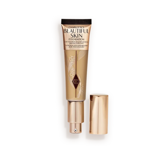 Charlotte Tilbury Charlotte's Beautiful Skin Foundation - 8 Warm – Hydrating foundation in a sleek tube offering a luminous warm-toned coverage.