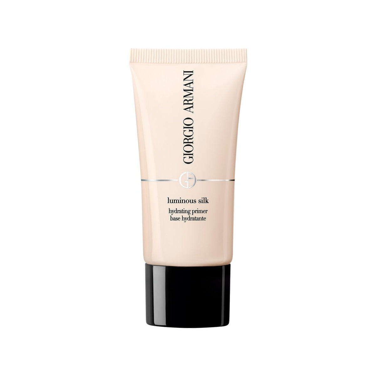 Armani Luminous Silk Hydrating Primer 30ml, slim pump bottle with Armani lettering