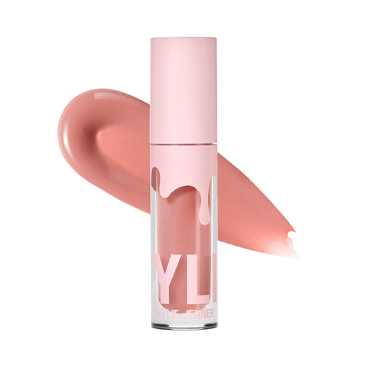Kylie Cosmetics High Gloss Lip Gloss 319 Diva clear tube with pink toned gloss and silver cap