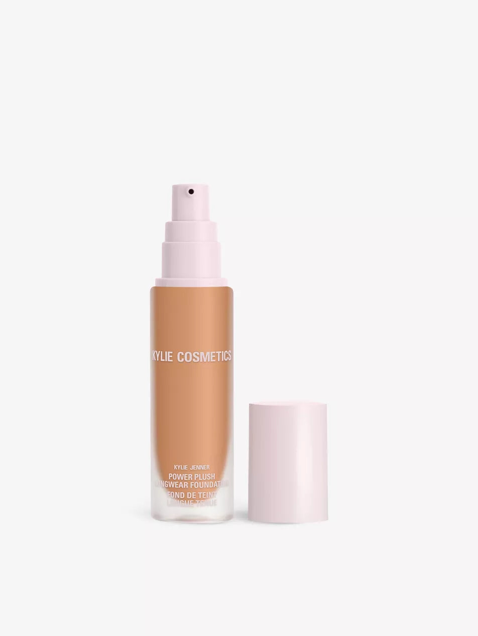 Kylie Cosmetics Power Plush Longwear Foundation 30ml - Shade 5N, pump bottle for liquid foundation