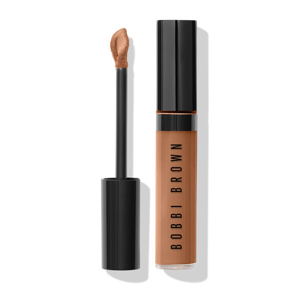 Bobbi Brown Skin Full Cover Concealer 8ml - Warm Almond, slim concealer tube with doe-foot applicator