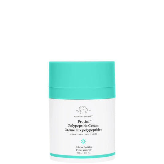 Drunk Elephant Protini Polypeptide Cream jar for firming skin hydration