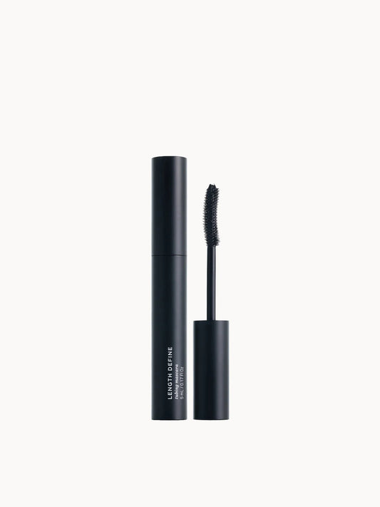 RevitaLash Length Define Tubing Mascara 5ml, slim black mascara tube with silver RevitaLash lettering and black screw cap