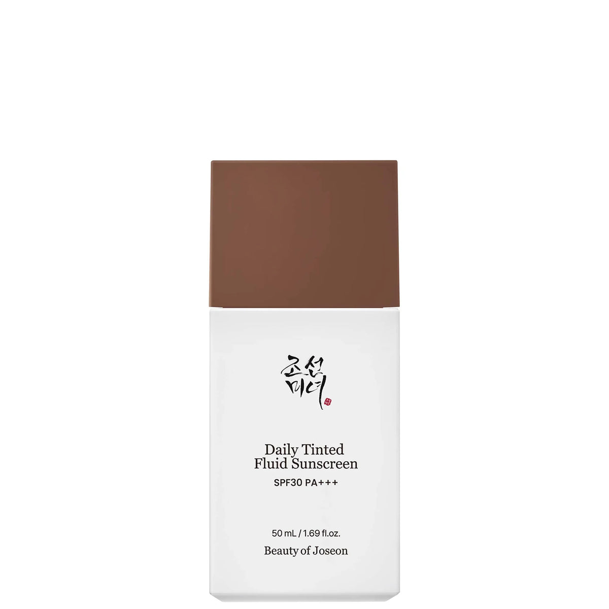 Beauty Of Joseon Daily Tinted Fluid Sunscreen 50ml, white tube with hanbok illustration and green cap