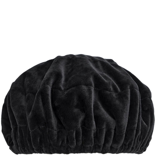Microwavable flaxseed heat cap for deep conditioning